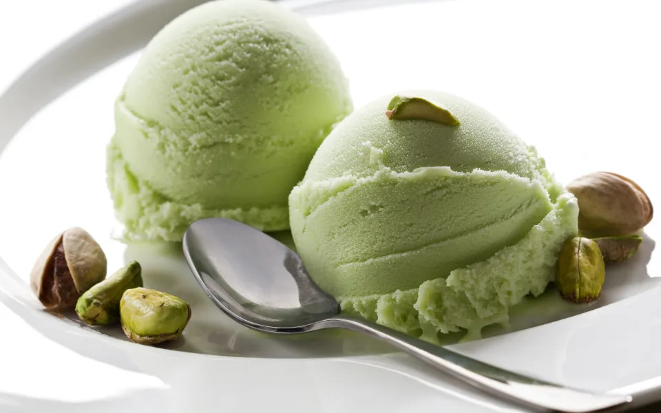 Eis mit Pistaziengeschmack