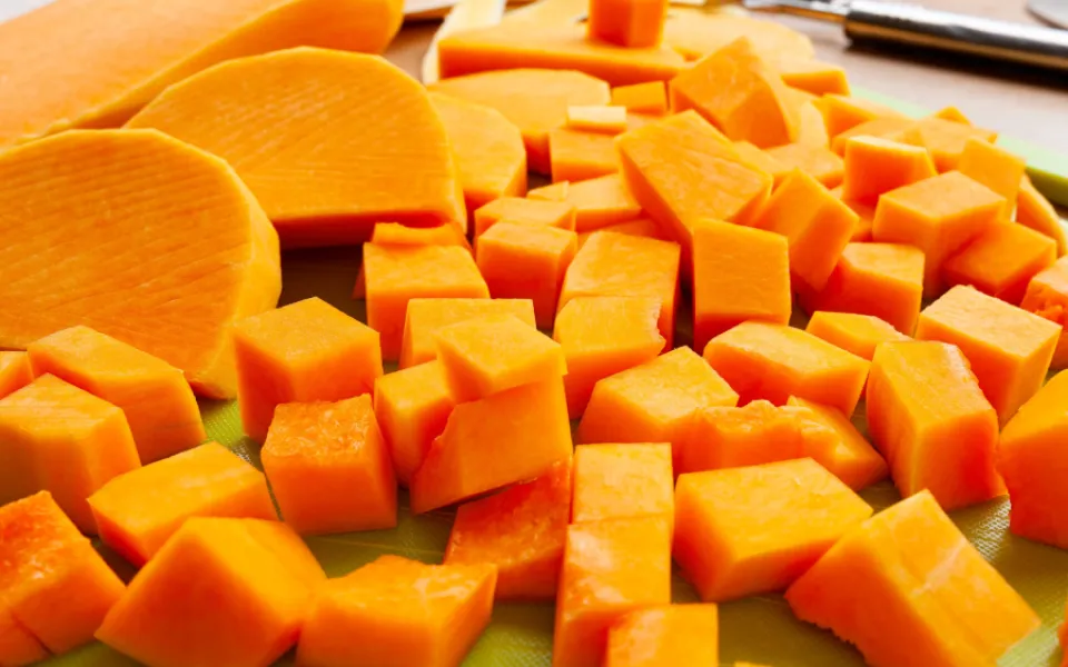 Süßkartoffelwürfel